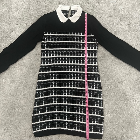 Venus Black & White Sweater Dress with Collar Women’s Sz M - Picture 6 of 8